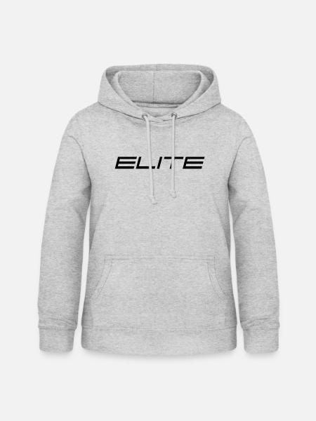 ELITE-SAMMLUNG - Frauen Hoodie - Hellgrau meliert