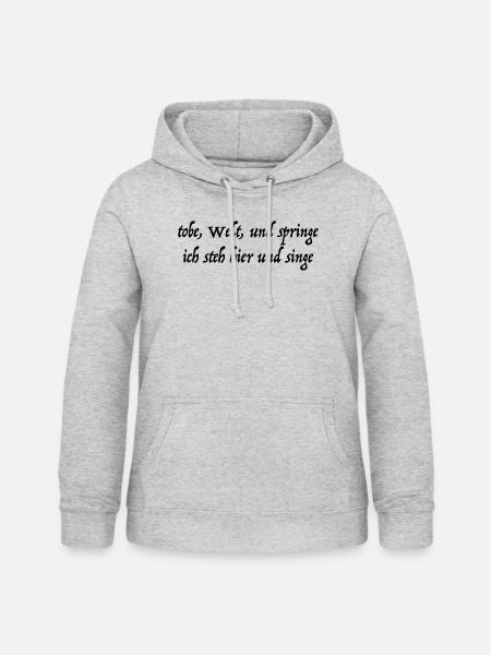 BWV 227 - Frauen Hoodie - Hellgrau meliert