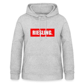 RIESLING. - Frauen Hoodie - Hellgrau meliert - Vorne - AI Model Female 172 light (172cm)