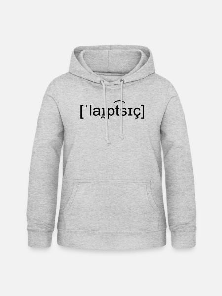 Leipzig - Frauen Hoodie - Hellgrau meliert