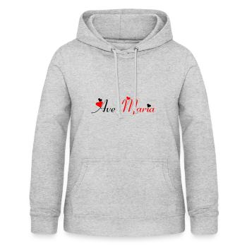 Ave Maria - Women's Hoodie - light heather grey - Front - AI Model Female 172 light (172cm)