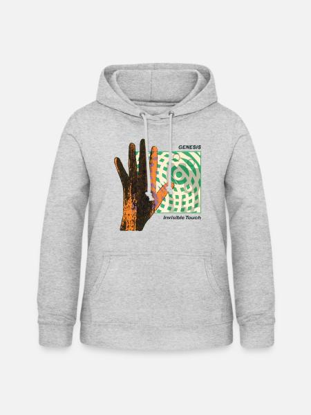 Genesis Invisible Touch Logo - Frauen Hoodie - Hellgrau meliert
