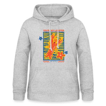 Friends You Are My Lobster Design - Frauen Hoodie - Hellgrau meliert - Vorne - AI Model Female 172 light (172cm)