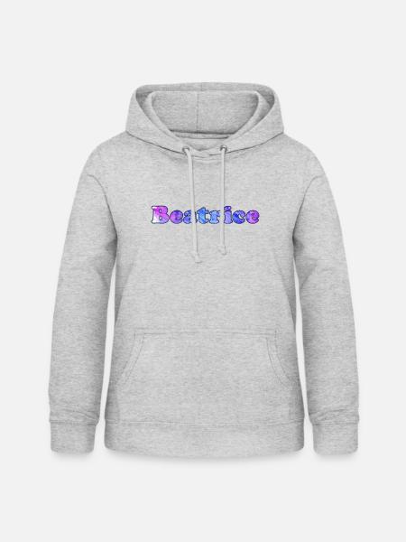 Name: Beatrice - Frauen Hoodie - Hellgrau meliert
