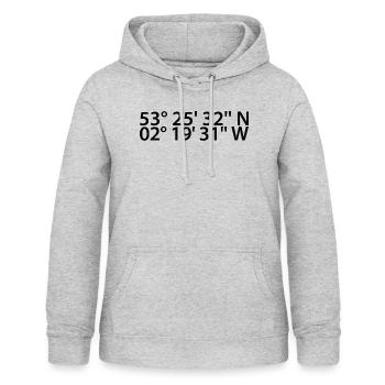 Sale coordinates - Women's Hoodie - light heather grey - Front - AI Model Female 172 light (172cm)