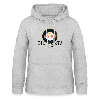 Der Youtube-Bot - Frauen Hoodie - Hellgrau meliert - Vorne - AI Model Female 172 light (172cm)