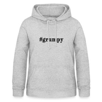 #grumpy - Women's Hoodie - light heather grey - Front - AI Model Female 172 light (172cm)