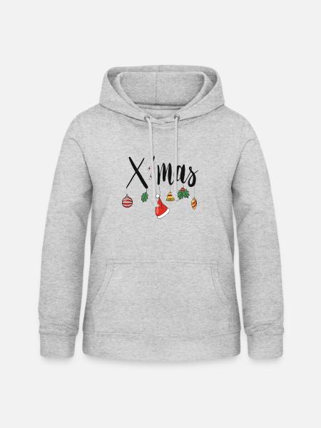 Weihnachten Xmas - Frauen Hoodie - Hellgrau meliert