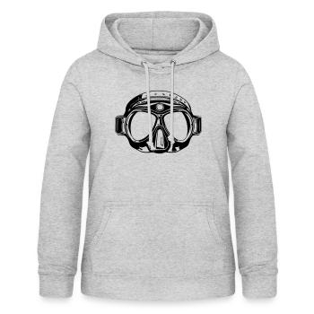 Diving goggles symbol diving - Women's Hoodie - light heather grey - Front - AI Model Female 172 light (172cm)