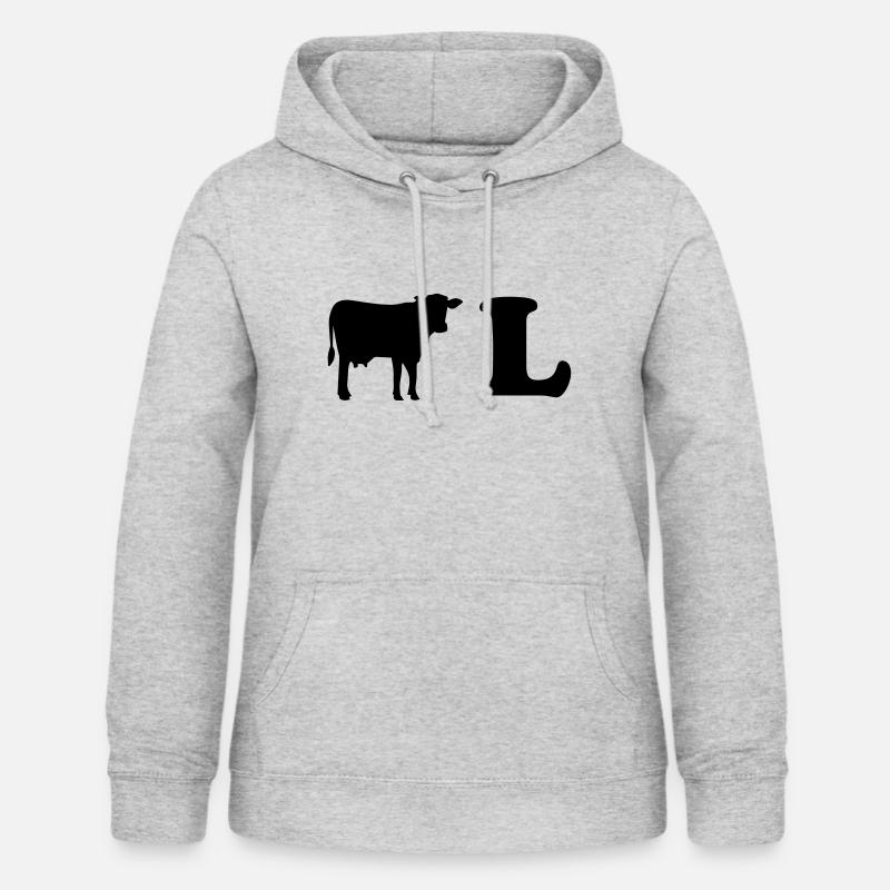 COOL - Sweat à capuche Femme - gris clair chiné