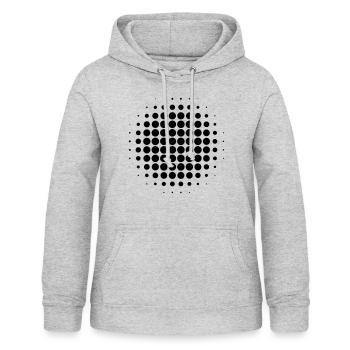 Halftone Geschenk eigenes Design Vektor - Frauen Hoodie - Hellgrau meliert - Vorne - AI Model Female 172 light (172cm)