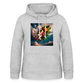Spring Summer - Women's Hoodie - light heather grey - Front - AI Model Female 172 light (172cm)