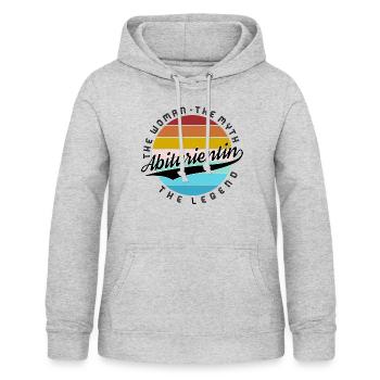 Retro Color Abiturientin Abishirt Abitur shirt - Frauen Hoodie - Hellgrau meliert - Vorne - AI Model Female 172 light (172cm)