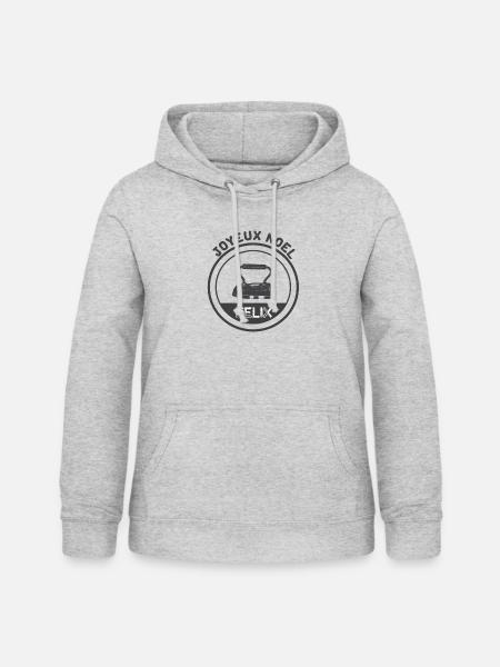 Félix - Frauen Hoodie - Hellgrau meliert