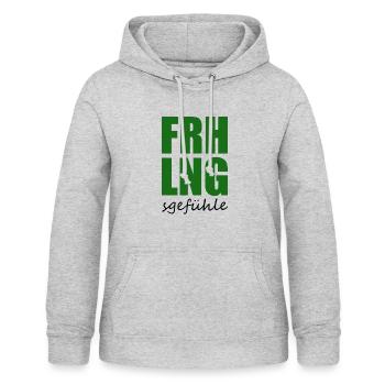 Spring - Women's Hoodie - light heather grey - Front - AI Model Female 172 light (172cm)