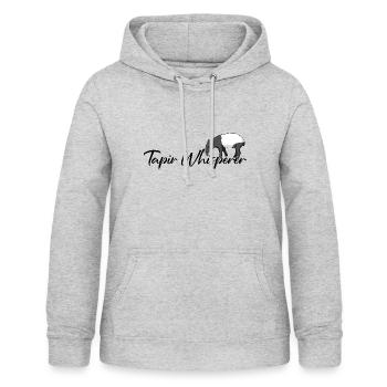 Tapir Zootier - Frauen Hoodie - Hellgrau meliert - Vorne - AI Model Female 172 light (172cm)
