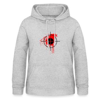 Paintball gamer fadenkreuz Geschenk - Frauen Hoodie - Hellgrau meliert - Vorne - AI Model Female 172 light (172cm)