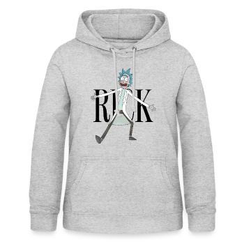 Rick & Morty Rick Sanchez Pose black - Women's Hoodie - light heather grey - Front - AI Model Female 172 light (172cm)