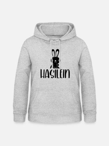 Hasilein - Frauen Hoodie - Hellgrau meliert