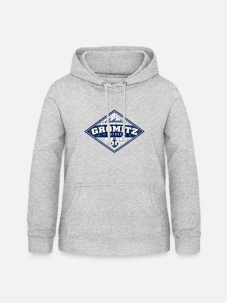 Grömitz - Ostsee - Deutschland - Riesenrad - Frauen Hoodie - Hellgrau meliert