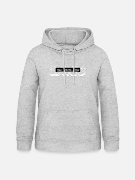 ME/CFS millionsmissing white - Frauen Hoodie - Hellgrau meliert