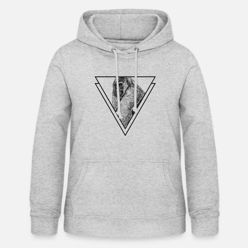 Gorilla silverback - Women's Hoodie - light heather grey
