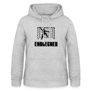 Torwart Endgegner Handball - Frauen Hoodie - Hellgrau meliert - Vorne - AI Model Female 172 light (172cm)