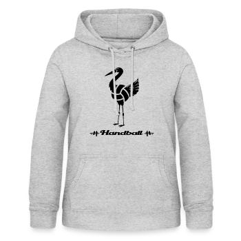 handball handballspieler - Frauen Hoodie - Hellgrau meliert - Vorne - AI Model Female 172 light (172cm)