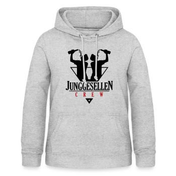 Junggesellen Crew Jga Drinking - Frauen Hoodie - Hellgrau meliert - Vorne - AI Model Female 172 light (172cm)