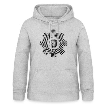Zahnrad DNS DNA Fingerabdruck Ingenieur Mechaniker - Frauen Hoodie - Hellgrau meliert - Vorne - AI Model Female 172 light (172cm)