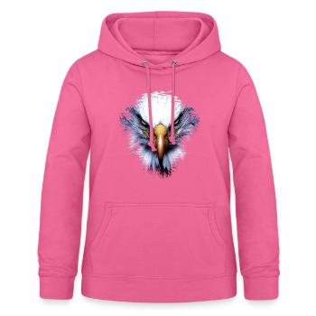Bad Eagle - Sweat à capuche Femme - rose - Devant - AI Model Female 172 light (172cm)