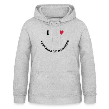 Veterinary medicine - Women's Hoodie - light heather grey - Front - AI Model Female 172 light (172cm)