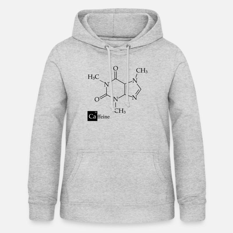 Caffeine structural formula - Women's Hoodie - light heather grey