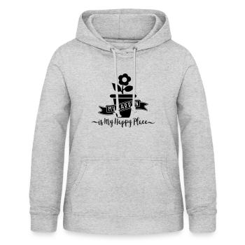 My Garden - Frauen Hoodie - Hellgrau meliert - Vorne - AI Model Female 172 light (172cm)