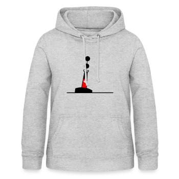 Tonne - Boje Nordsee Segeln Ostsee Maritim - Frauen Hoodie - Hellgrau meliert - Vorne - AI Model Female 172 light (172cm)