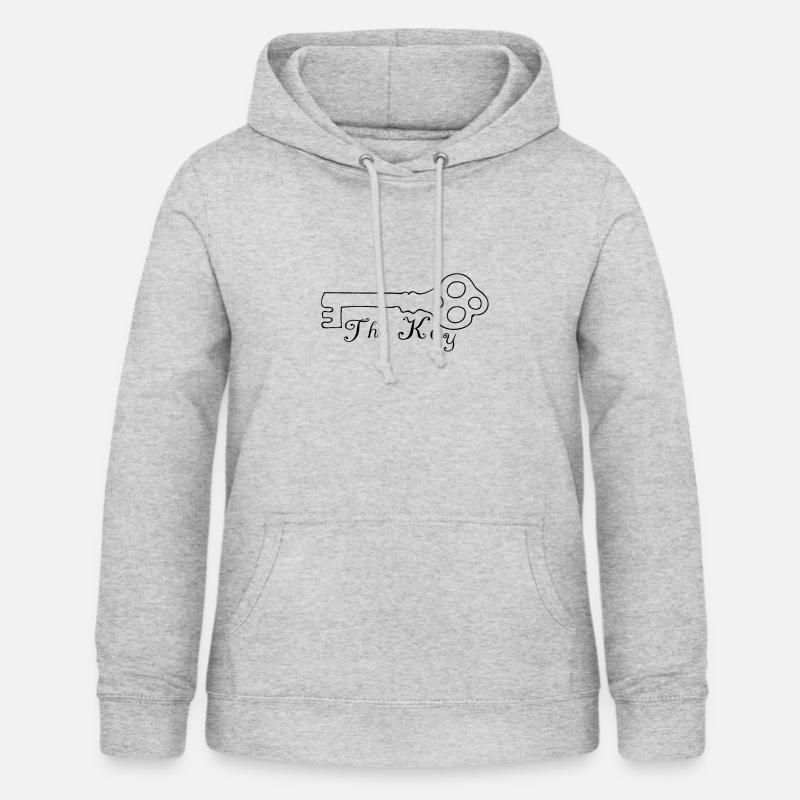 Clés - Sweat à capuche Femme - gris clair chiné
