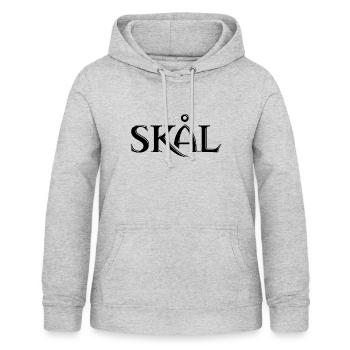 Skål Viking toast Odin Cheers - Women's Hoodie - light heather grey - Front - AI Model Female 172 light (172cm)