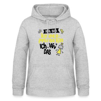 ich bin Kinderpflegerin ich darf das - Frauen Hoodie - Hellgrau meliert - Vorne - AI Model Female 172 light (172cm)