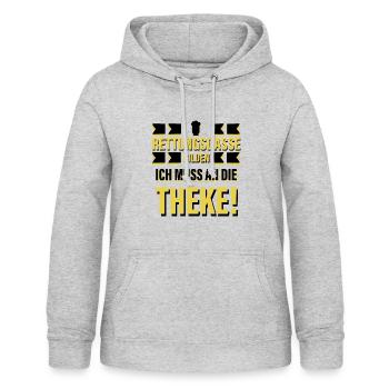 Form a rescue lane - I have to go to the counter! - Women's Hoodie - light heather grey - Front - AI Model Female 172 light (172cm)