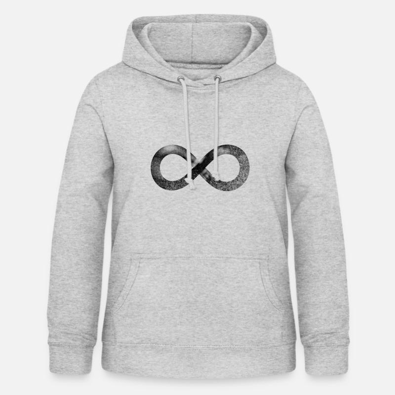L'infini dans ma vie - Sweat à capuche Femme - gris clair chiné