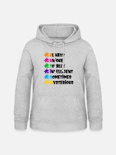 Autismus Bewusstsein - Frauen Hoodie - Hellgrau meliert