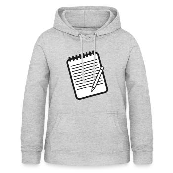 Checklist Notes Homework - Women's Hoodie - light heather grey - Front - AI Model Female 172 light (172cm)