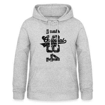 42ND BIRTHDAY ORIGINAL 1984 - Women's Hoodie - light heather grey - Front - AI Model Female 172 light (172cm)