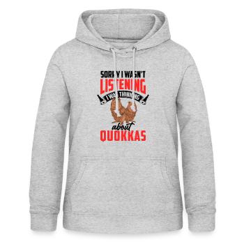 Quokka not heard Marsupial quokka - Women's Hoodie - light heather grey - Front - AI Model Female 172 light (172cm)