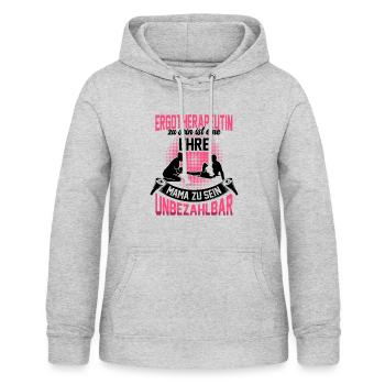 Ergotherapeutin zu sein ist eine Ehre Ergotherapie - Frauen Hoodie - Hellgrau meliert - Vorne - AI Model Female 172 light (172cm)