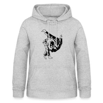 Jiu Jitsu Ju Jitsu - Women's Hoodie - light heather grey - Front - AI Model Female 172 light (172cm)