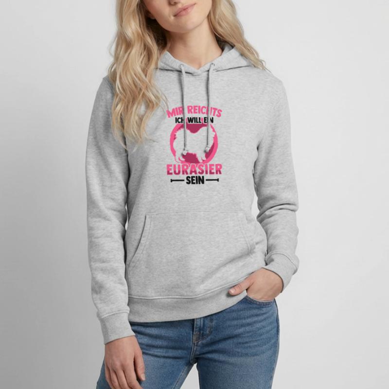 Will ein Eurasier sein Eurasian Spitz Frauen Hoodie