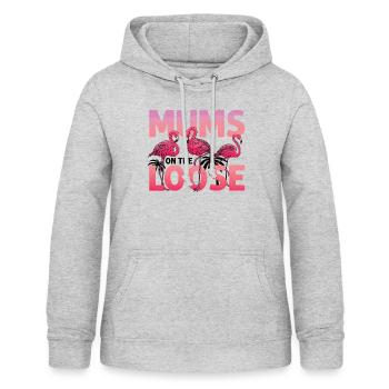 Moms on the Loose Girls Voyage de réunion - Sweat à capuche Femme - gris clair chiné - Devant - AI Model Female 172 light (172cm)