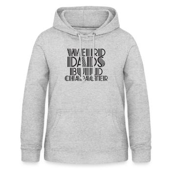 Papas bizarres Maquillage Personnage Drôle Papa - Sweat à capuche Femme - gris clair chiné - Devant - AI Model Female 172 light (172cm)