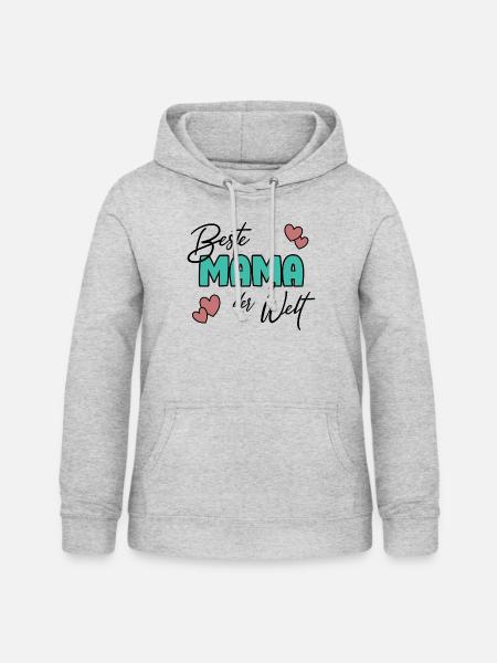 Beste Mama - Frauen Hoodie - Hellgrau meliert